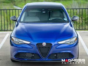 Alfa Romeo Giulia Front V Shield Grill Frame - Carbon Fiber - Feroce Carbon